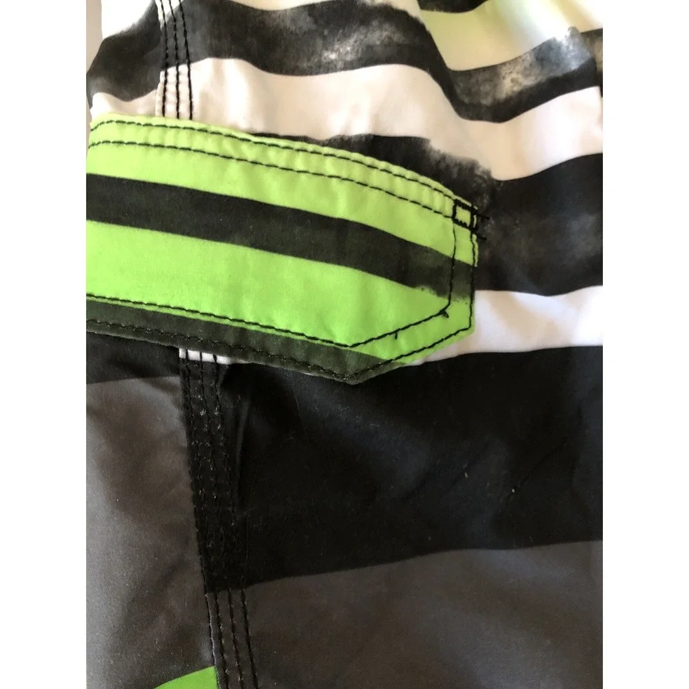 Kanu Surf Boys' Board Shorts UPF 50+ Beach Swim Trunk, BlackGreen,‎ XL 18-20